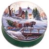 Scott's Cakes Christmas Chocolate Malt Balls in a Medium Heading Home Tin view 3