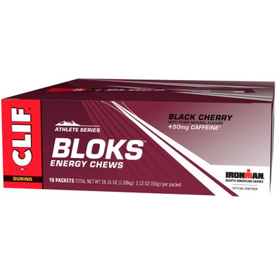 Clif Bloks Black Cherry Caddy 18ct