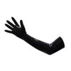 EXLATEX Latex Rubber Black Long Gloves Outfits Accessory Plus Size (Large, Black) view 4