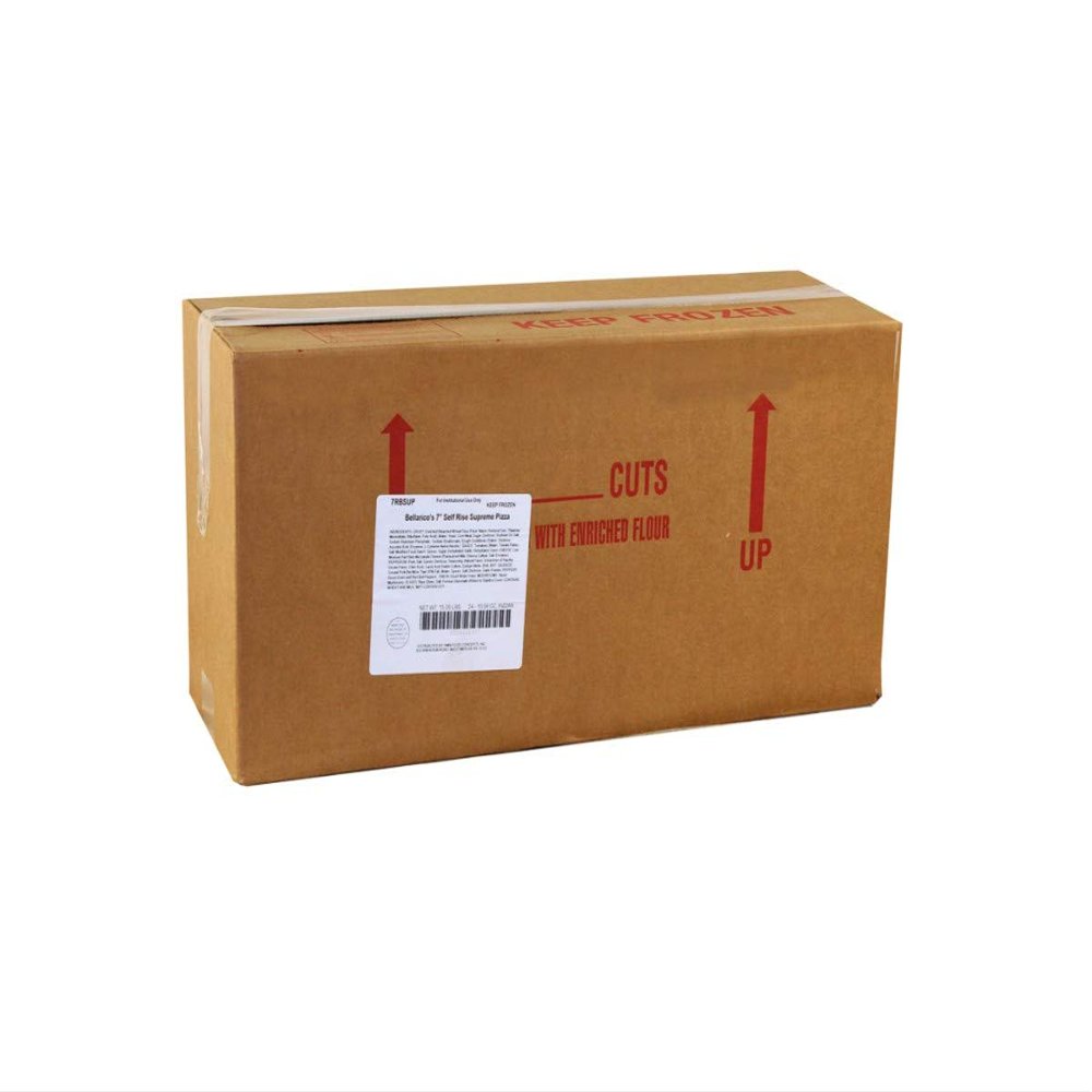 Bellarico Self Rising Supreme Pizza, 7 inch -- 24 per case.