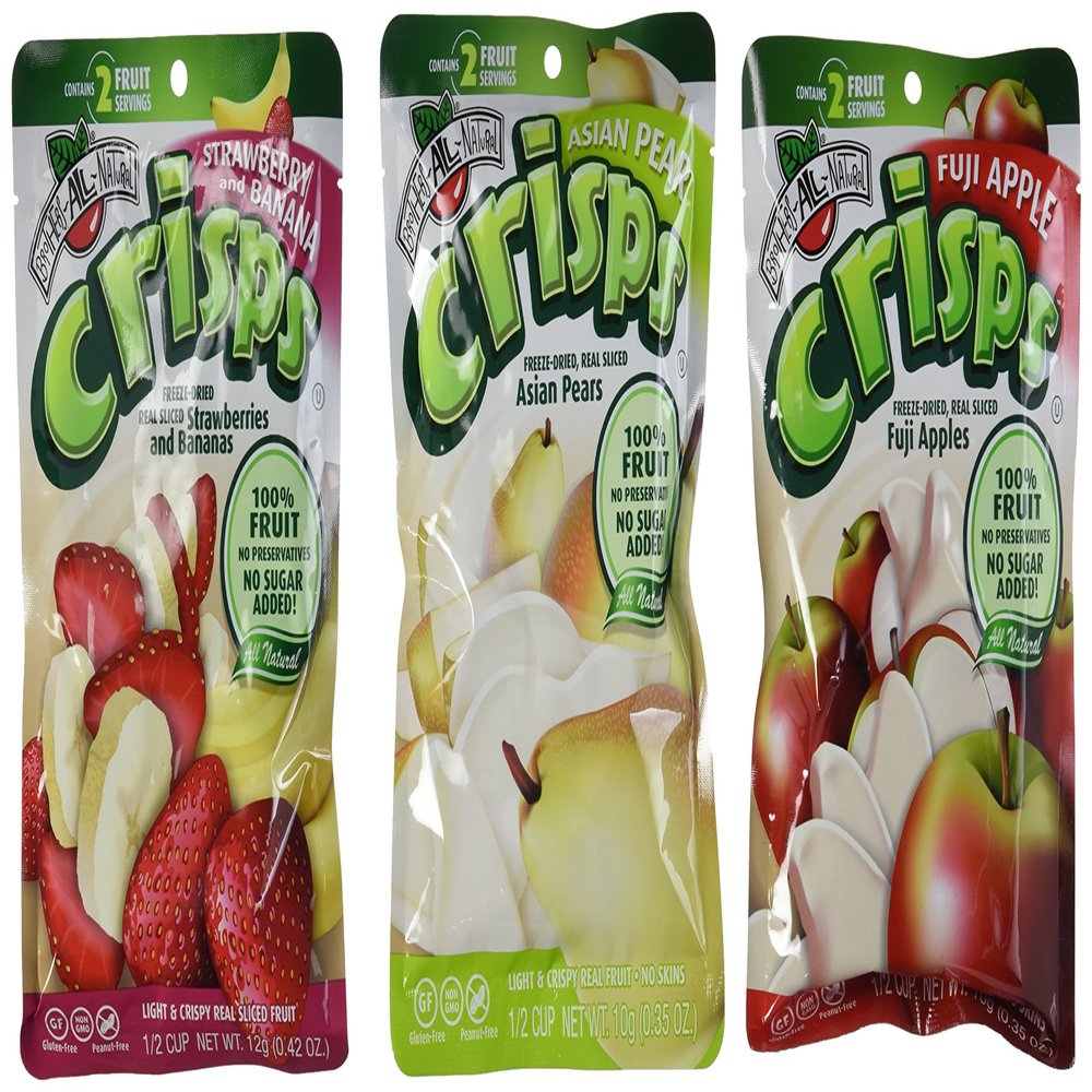 Brothers-ALL-Natural Fruit Crisps - Apple, Pear, Strawberry Banana - 6 Count
