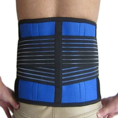 Brand New Deluxe Neoprene Double Pull Lumbar Lower Back Support Brace Exercise Belt (XXXL (44-48"/112-122cm)) by NTC
