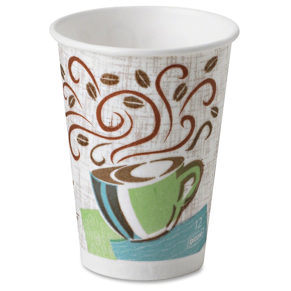 Dixie 5342CDCT Insulated Paper Cups 12 oz 50/CT