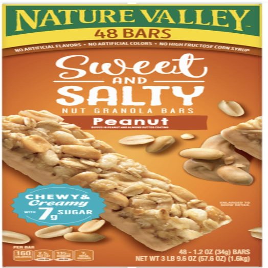 Nature Valley 1.2 Ounce Sweet and Salty Peanut Granola Bars 48 Count Value Box