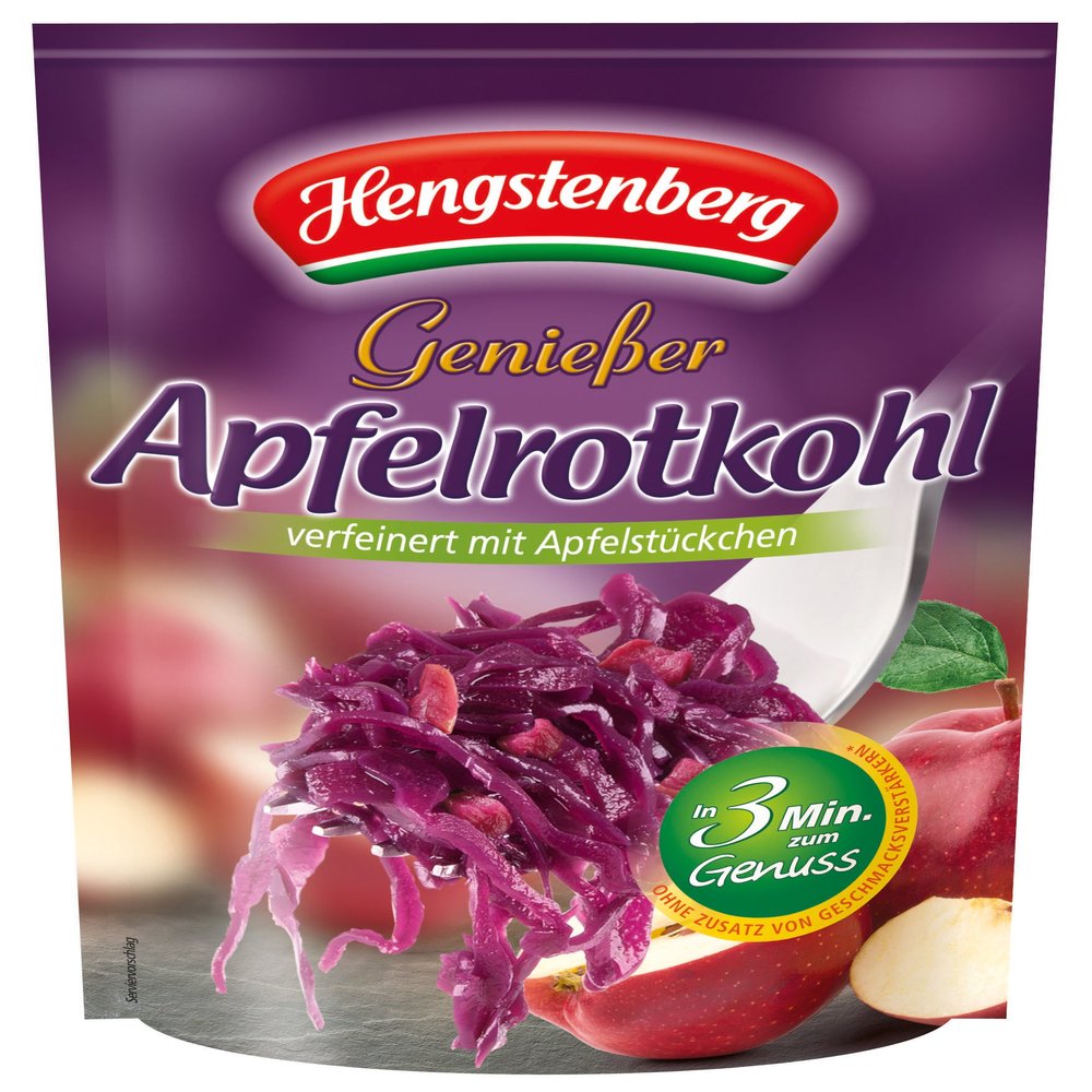 Gourmet Red Cabbage with Apple Pieces by HENGSTENBERG - 400g