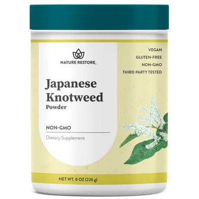 Nature Restore Japanese Knotweed Powder, 8 Ounce, Natural Trans-resveratrol, Non GMO, Gluten Free, Also Known as Polygonum Cuspidatum