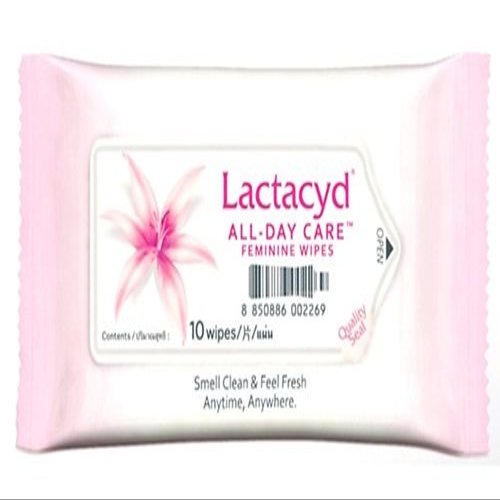 12 Packs X Lactacyd Daily Women Ladys All Day Care Feminine Wipes Milk Serum Travel Set 1 Pack (Contains 10 All Day Care Tissue Wipes)(100% Authentic)