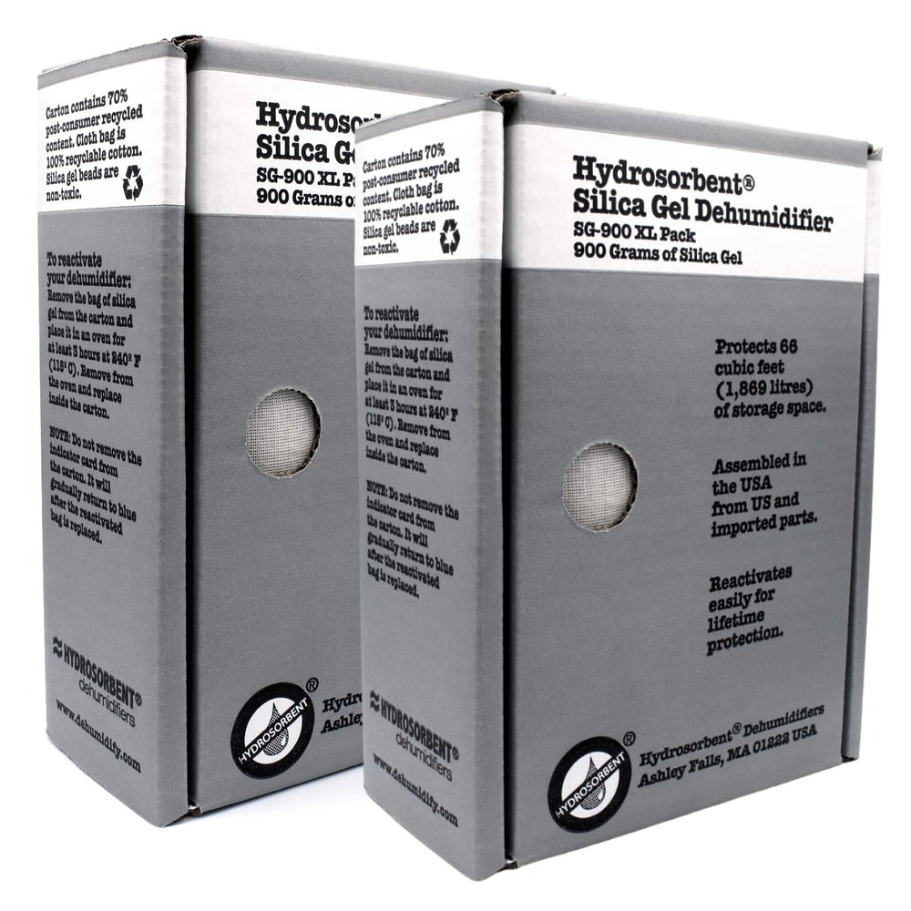 Hydrosorbent 66 Cubic Feet Silica Gel 900 g Pack of 2