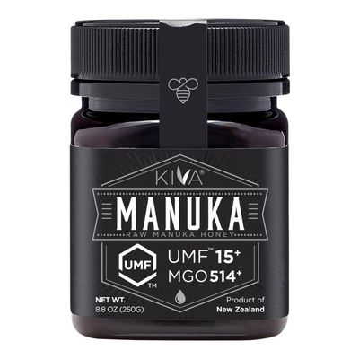 Kiva Raw Manuka Honey - Certified UMF 15+, MGO 514+ 100% Pure Genuine New Zealand, Non-GMO, Traceable (8.8oz/250g Bottle)