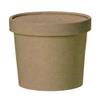 PacknWood 210SOUPCOK12 - Paper Soup Cups with lids - Takeout Soup containers with lids - Paper Soup Container with lid - hot Soup Cup with lid -(12 oz, 3.5" x 3.4") - case of 500 view 1