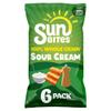 Sunbites Sour Cream and Pepper Multipack Snacks, 6 x 25 g view 1