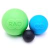RAD Rounds  3 Density Yoga Massage Ball Set for Deep Tissue Myofascial Release  Therapy Balls for Feet, Back, Neck, Jaw & Forearms  Trigger Point & Mobility Therapy (3-Pack) view 1