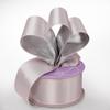1 1/2" X 10 Yards Pink/Silver Satin/Metallic Back Ribbon view 1