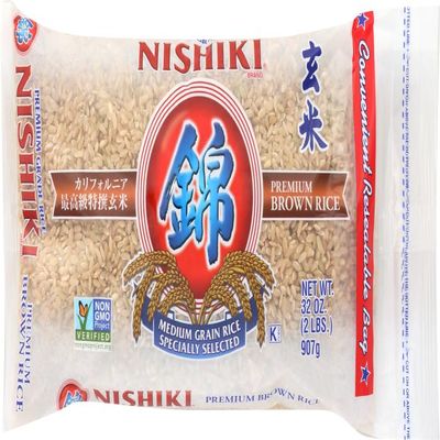 NISHIKI Premium Brown Rice, 2-Pound (Pack of 3)