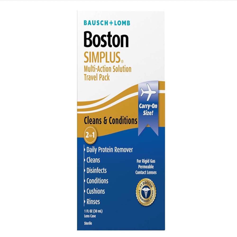 Boston Multi-Action Solution, Simplus Travel Kit, Pack of 8