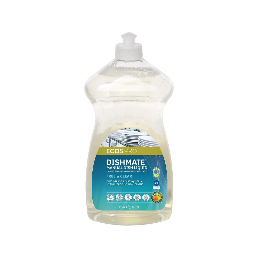 Earth Friendly Products 25 Oz Dishmate Dish Liquid Free and Clear 1 Unit