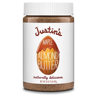 Justin's Maple Almond Butter, No Stir, Gluten-free, Non-GMO, Responsibly Sourced, 16oz Jar