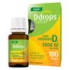 Ddrops Vegan 1000 IU 180 Drops - Daily Vitamin D Liquid - Supports Bone Health & Immune System. No Large Capsules, No Preservatives, Non-GMO, Allergy-Friendly view 1