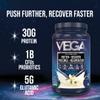 Vega Sport Vegan Protein Powder + Recovery - 30g Plant Based Protein per Serving, Berry, 19 Servings, 5g BCAAs, Probiotics, NSF Certified, for Shakes & Smoothies, 1.8lbs (Packaging May Vary) view 2