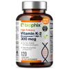 biophix Vitamin K2 MK-7 300mcg, 120 Vegan Capsules  High-Potency Supplement for Bone Strength and Immune Health view 1