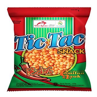 Dua Kelinci Tic Tack Pedas, 100 Gram (Pack of 4)