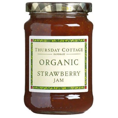 (2 Pack) - Thursday Cottage - Organic Strawberry Jam | 340g | 2 Pack Bundle