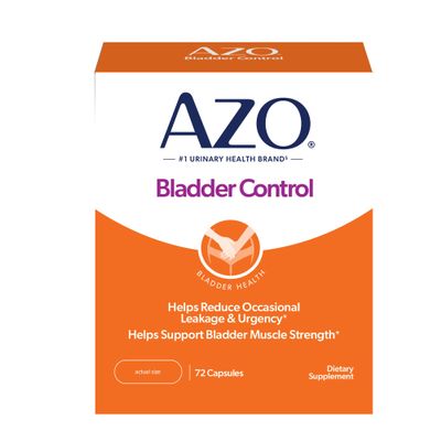 AZO Bladder Control with Go-Less Daily Supplement | Helps Reduce Occasional Urgency, leakage due to laughing, sneezing and exercise | 72 Capsules