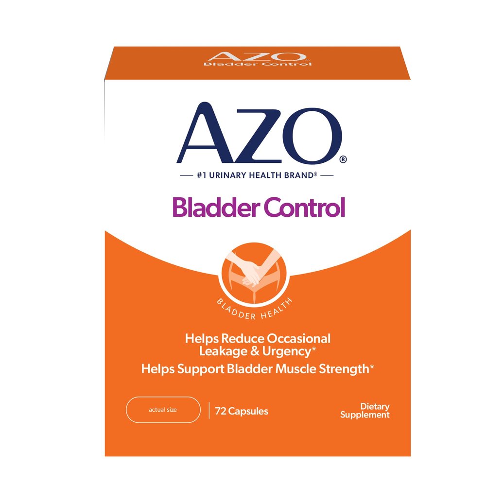 AZO Bladder Control with Go-Less Daily Supplement | Helps Reduce Occasional Urgency, leakage due to laughing, sneezing and exercise | 72 Capsules
