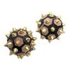 Antique Alive Set of 2 Handmade Juniper Wooden Hand Palm Foot Bronze Sensory Stimulation Pointed Acupressure Su JOK Spiky Massage Ball Massager view 1