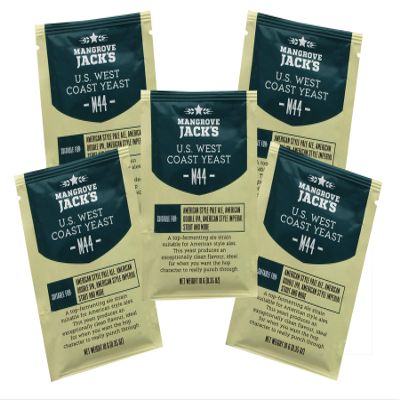 5x Mangrove Jacks Yeast M44 US West Coast Craft Series Yeast 10g treats 23L