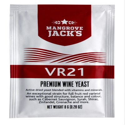 Mangroves Jack's Wine Yeast - VR21 8g treats 23L Full Fruit & Country Reds