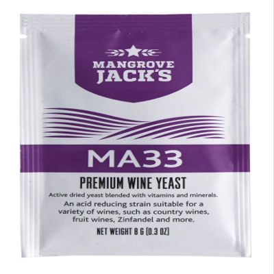 Mangrove Jack's Wine Yeast - MA33 8g / 23L Fruity White & Blush Country Wines