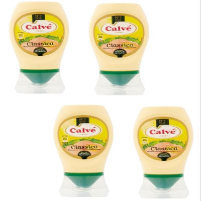 Calv: "Classica" Italian Mayonnaise 8,45 Fluid Ounce (250ml) Package (Pack of 4) [ Italian Import ]