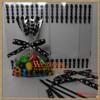100pcs 4"x6" Polka Dot Black Gift Bag + Black Twist Ties for Halloween view 1