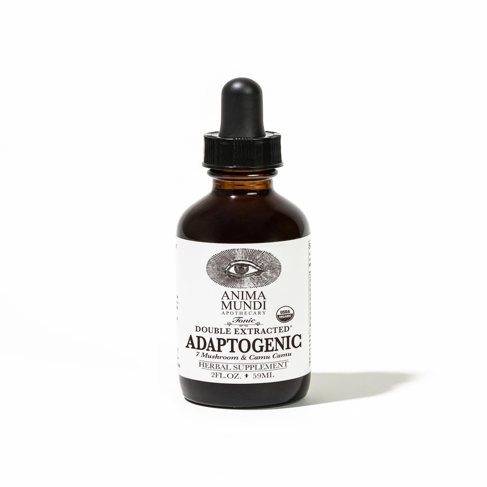 Anima Mundi Apothecary Adaptogenic 7 Mushroom Drops - with Organic Mushroom Extracts - Liquid Immune Support Tincture with Reishi, Lion's Mane, Cordyceps & Chaga Mushroom Liquid Extract (2oz)