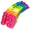 Amcon Contact Lenses Cases Flat Ribbed Extra Deep Well - Assorted, 12 Pack Mix view 1