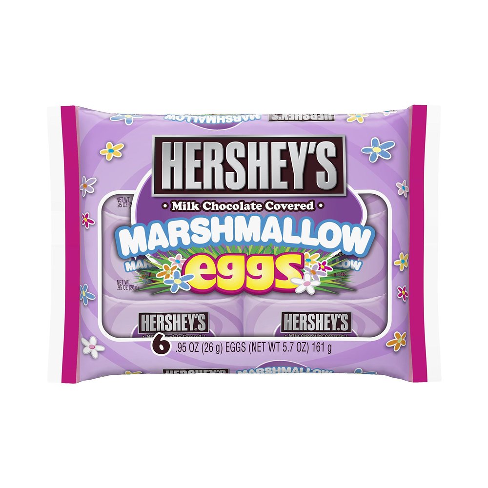 Hershey's Eggs, Milk Chocolate Covered Marshmallow, 6 Count