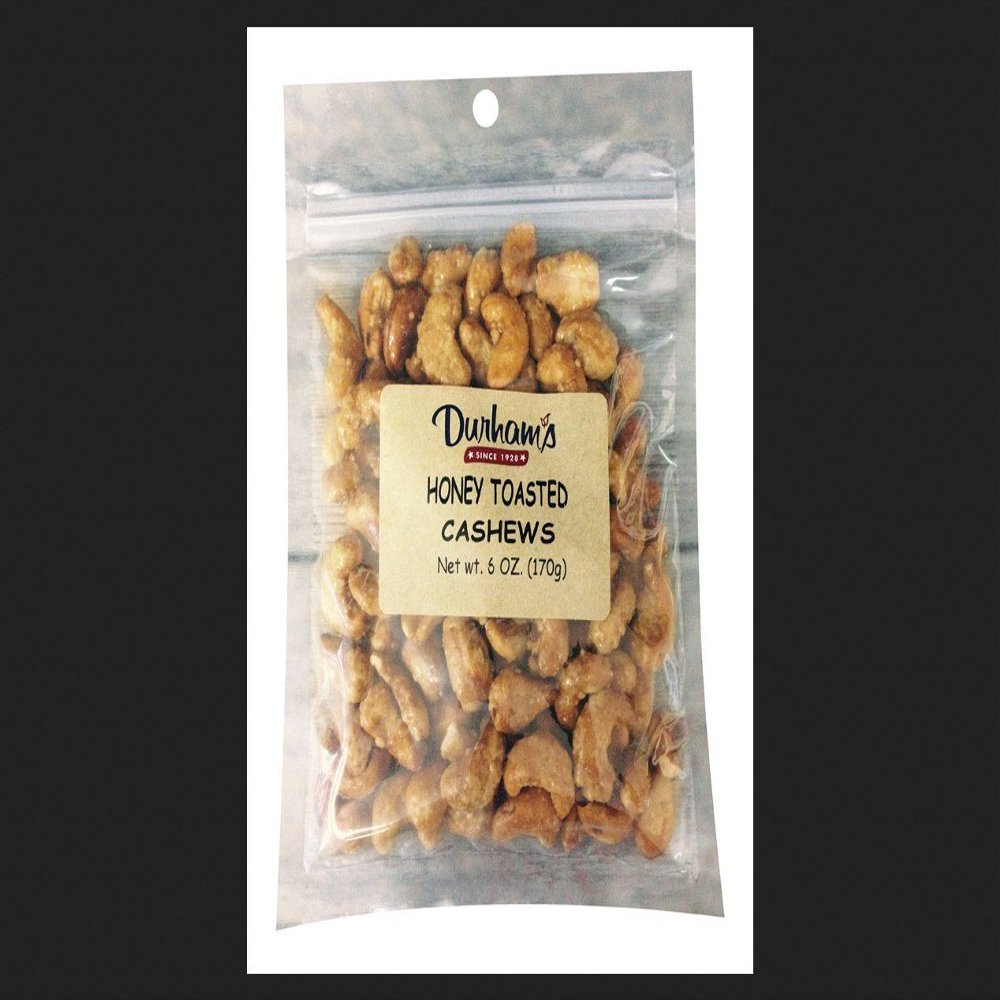DOLLINS PECAN CO INC Durhams Honey Toasted Cashews 6 Bagged - Case of: 12
