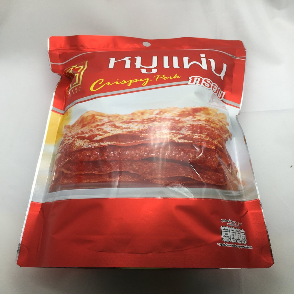 Crispy Pork:Chao Sua Brand:High Proteins,Very crisp,DELICIOUS,For Gift and everybody, Net WT. 70 Gm.
