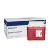 Dynarex Sharps Container, Provides a Safe Disposal of Medical Waste and Needles, Non-Sterile & Latex-Free, Made with Thermoplastic, Red, 1 Case (5.4 Quart, 20) view 1