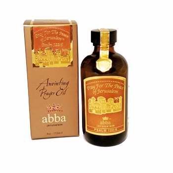 Abba Products 85457 Anointing Oil-Pray For The Peace Prayer Oil Frankincense-4 oz.