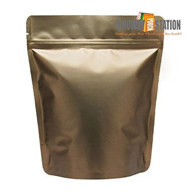 12 Oz Stand up Pouch  Matte Bronze (250 Ct)