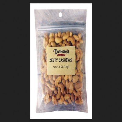DOLLINS PECAN CO INC Durhams Zesty Cashews 6 oz. Bagged