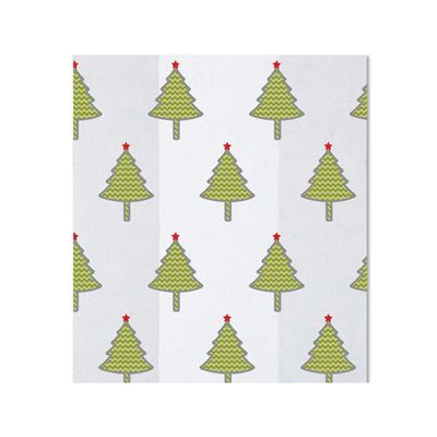 Chevron Christmas Trees Cello Bags - 7.5x3.5x2-20 Pack