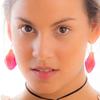 Purple Pink Dendrobium Orchid Real Flower Petal Earrings view 2