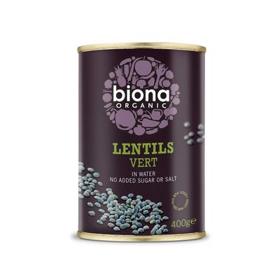 Biona Organic Lentils Vert 400g