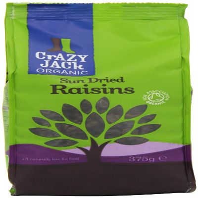 Crazy Jack Organic Raisins 375g