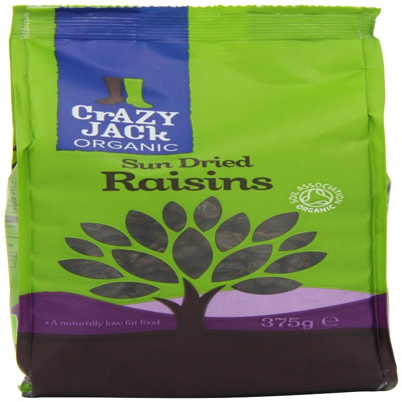 Crazy Jack Organic Raisins 375g