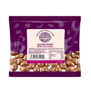 Biona Organic Almonds Milk Chocolate 70g