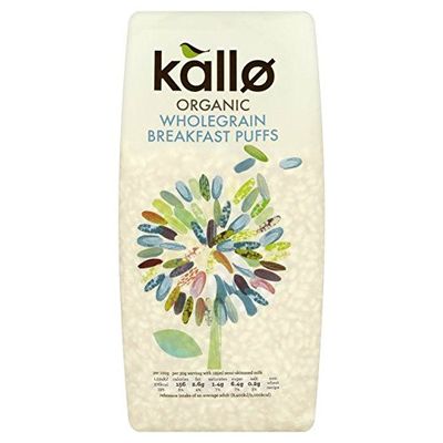 Kallo Gluten Free Organic Wholegrain Breakfast Puffs 225g